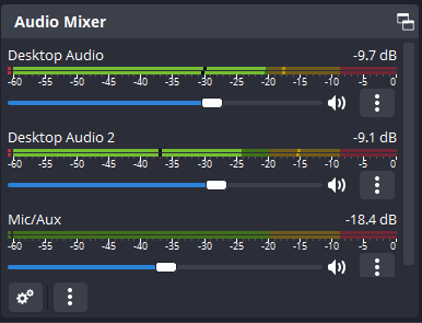 OBS Audio Mixer